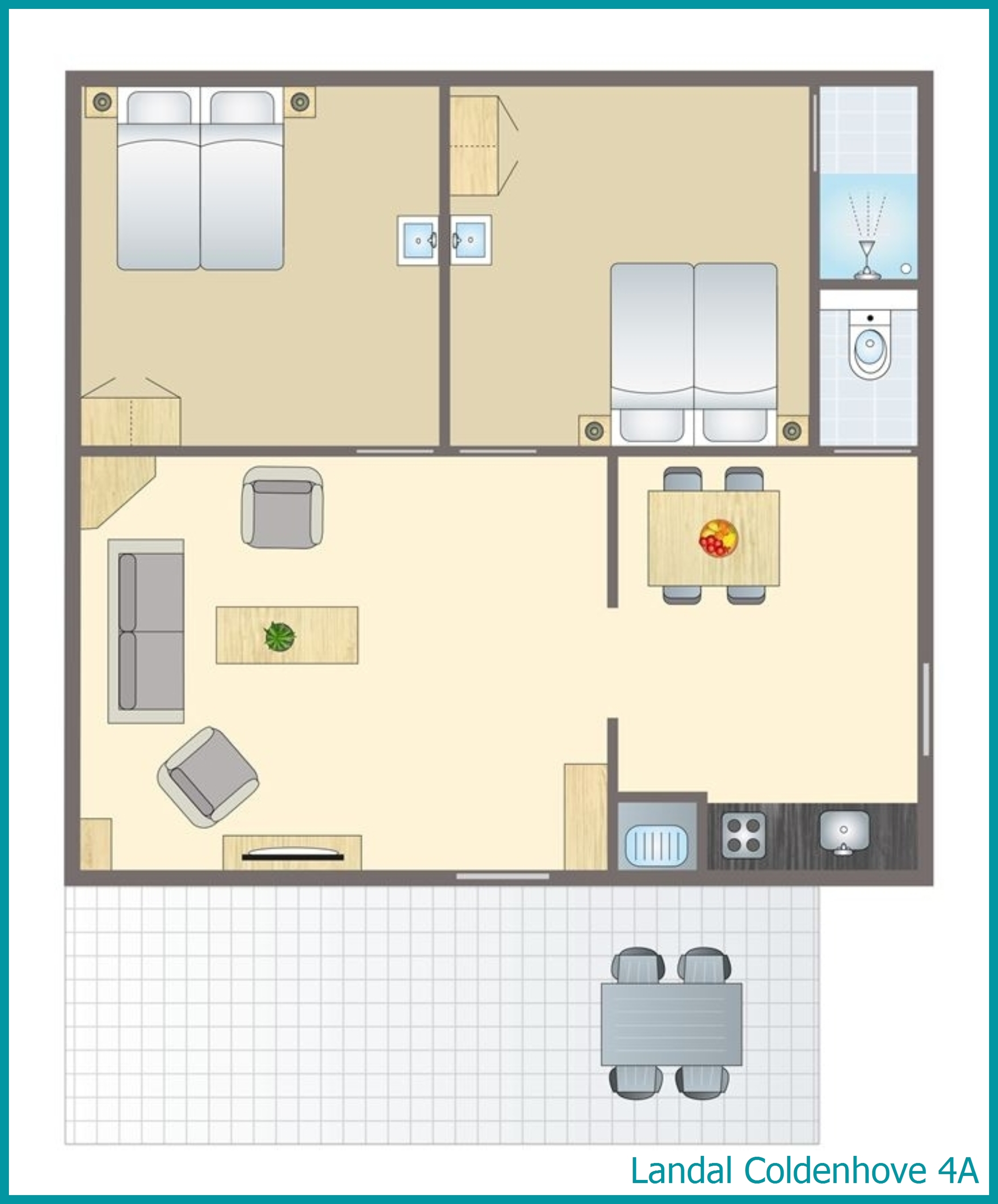 4-person chalet 4A at Coldenhove