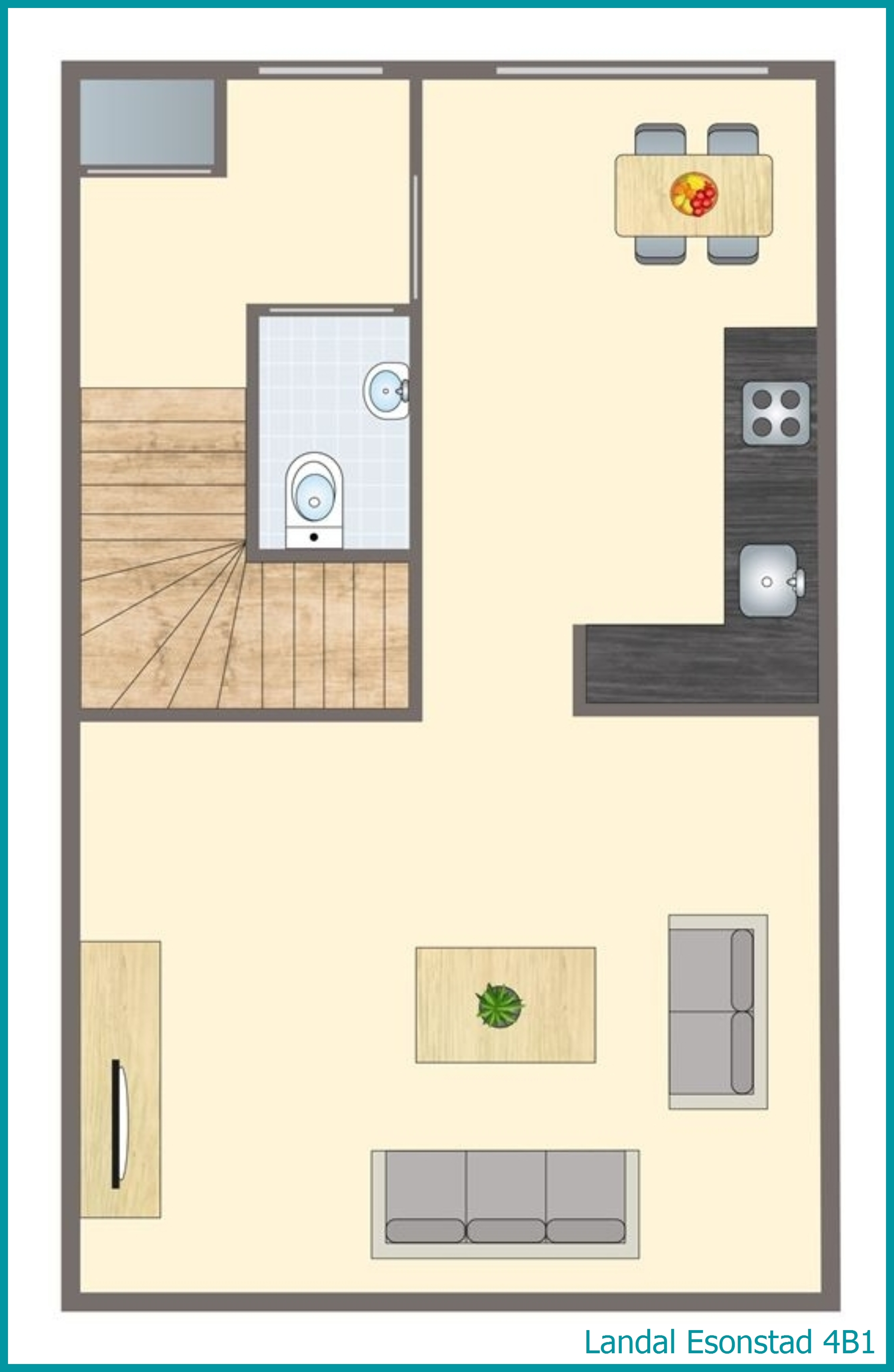 4-person maisonette 4B1 at Esonstad