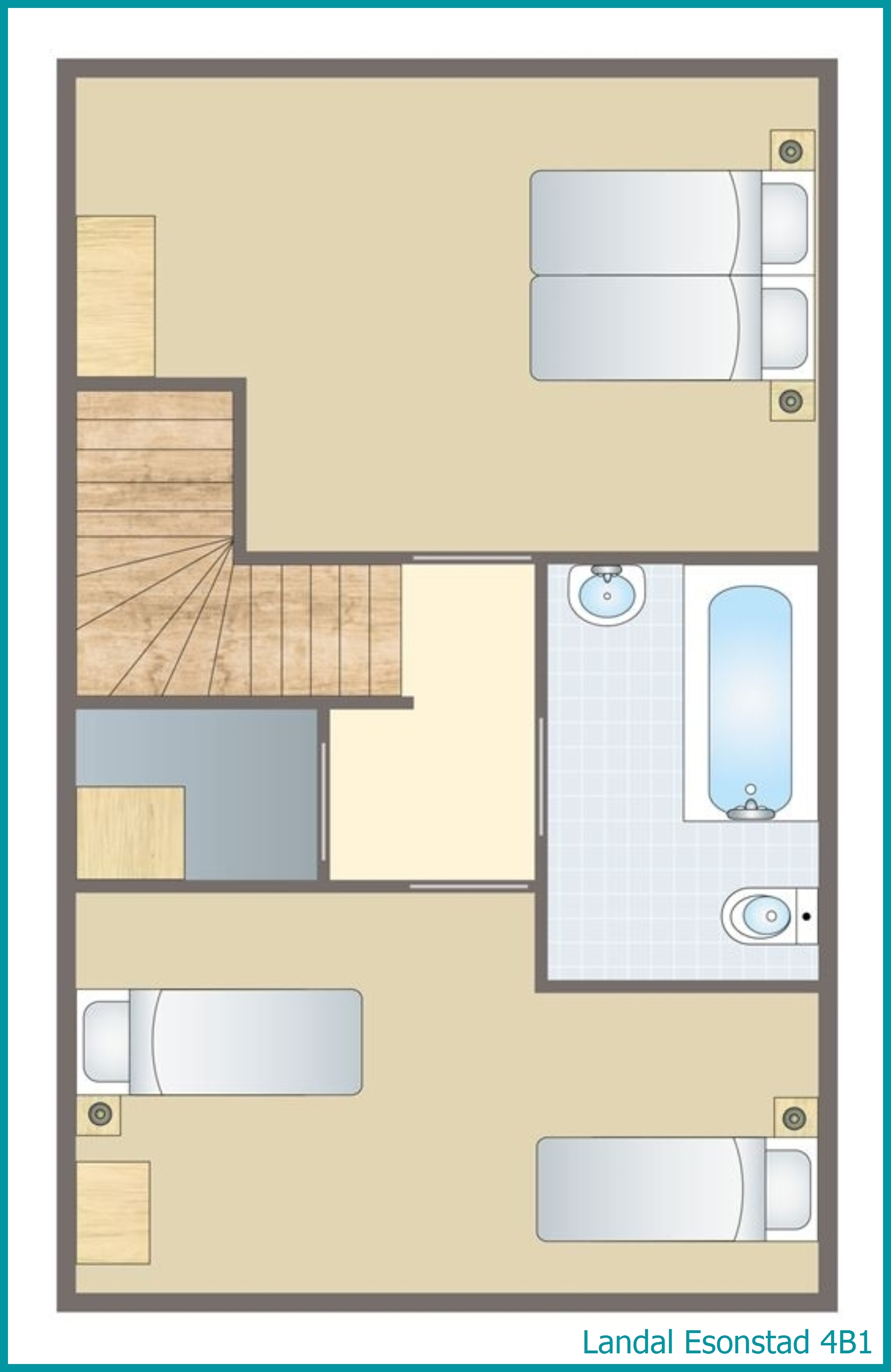 4-person maisonette 4B1 at Esonstad