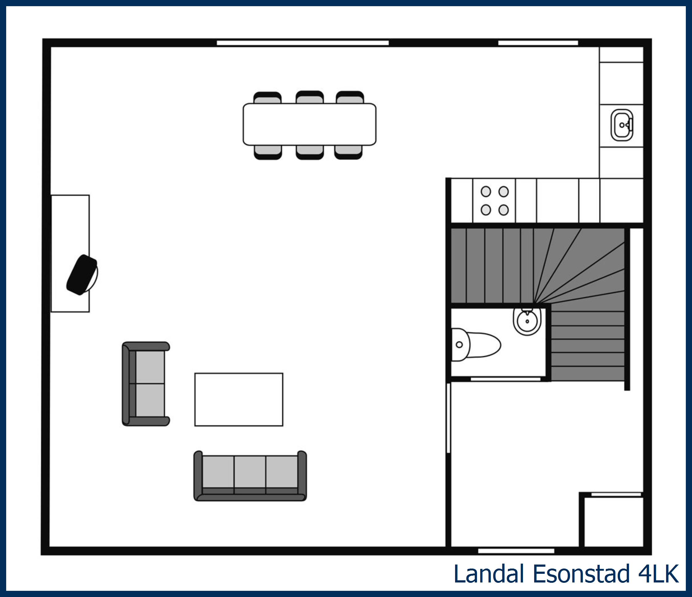 Childrens bungalow 4LK at Esonstad