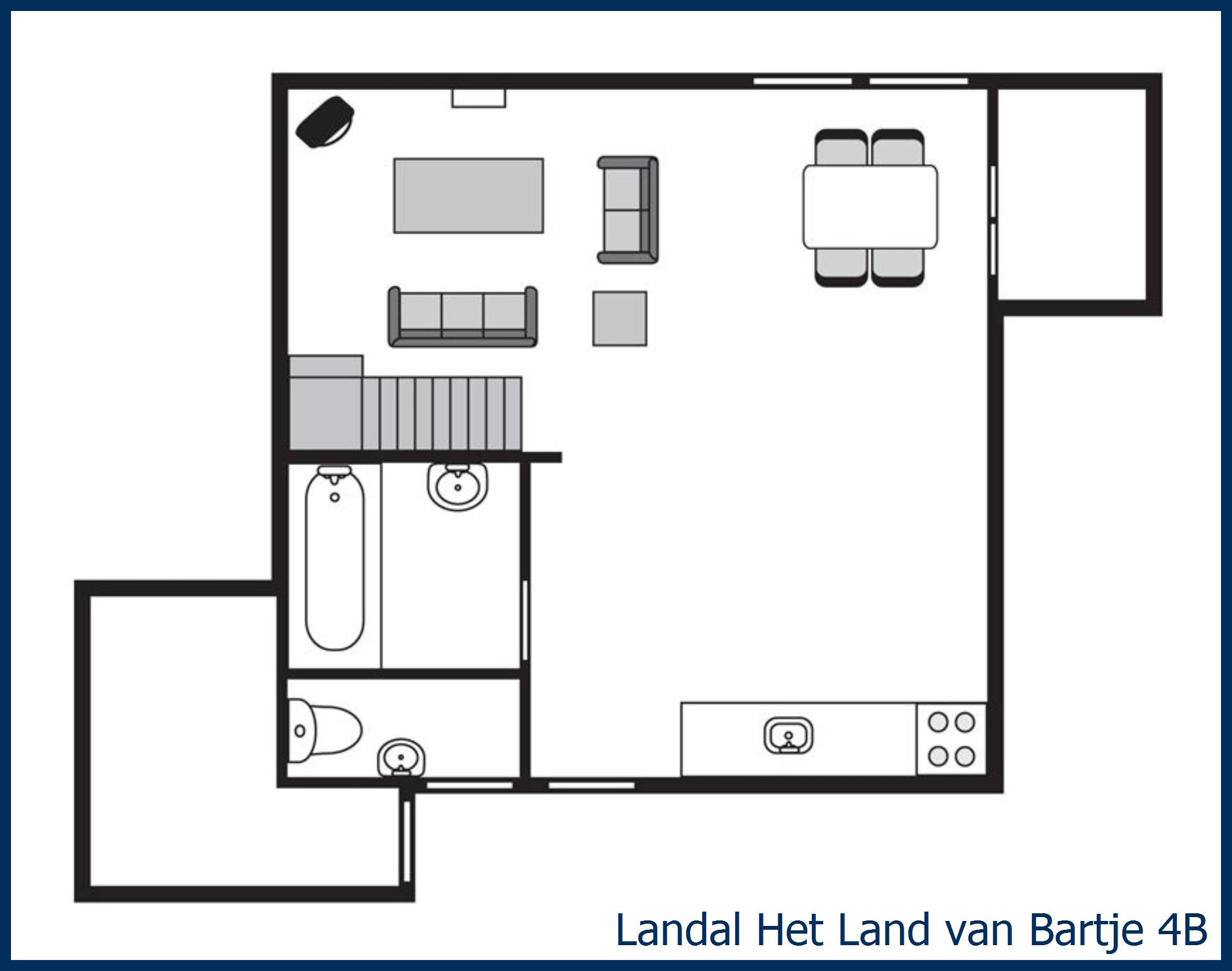 Country house 4B at Het Land van Bartje