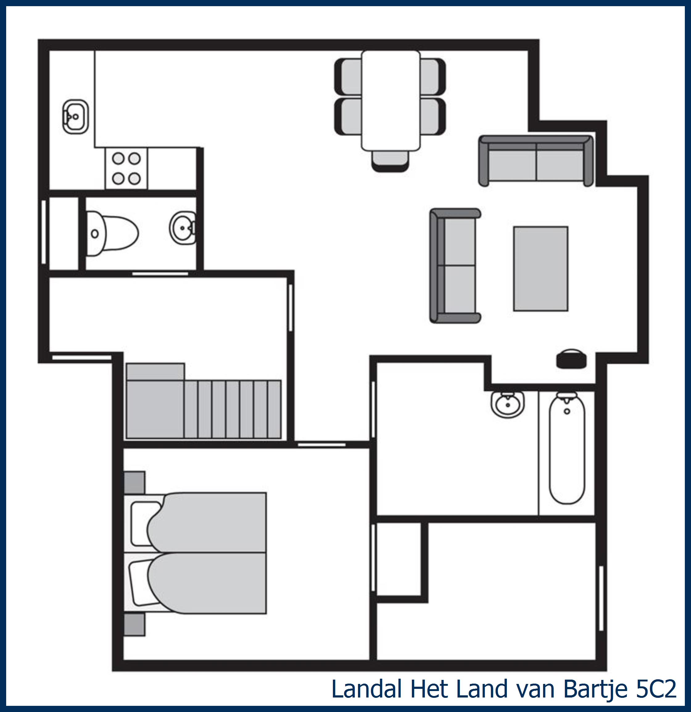 Country house 5C2 at Het Land van Bartje
