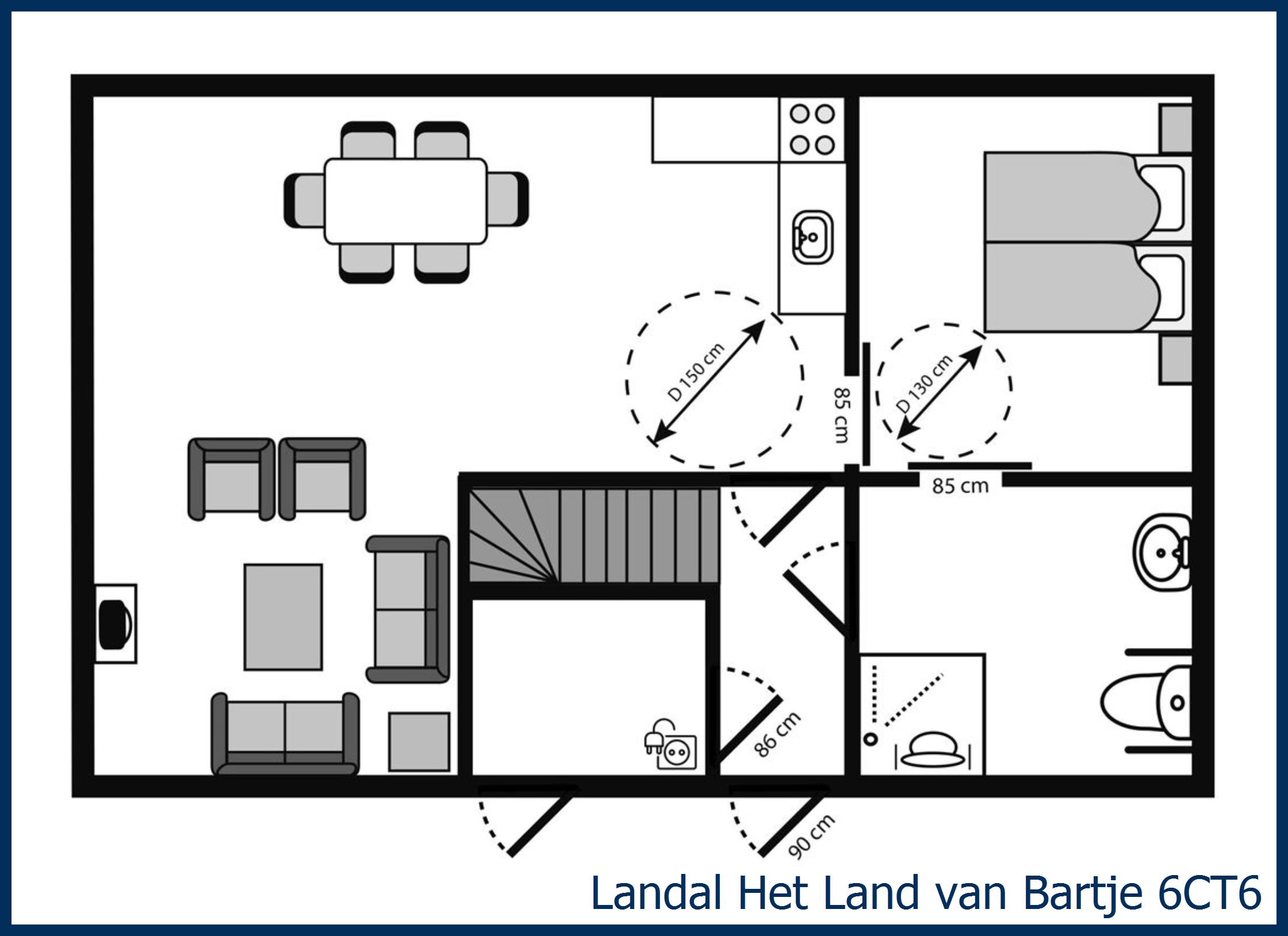 Farmhouse residence - Extra accessible 6CT6 at Het Land van Bartje