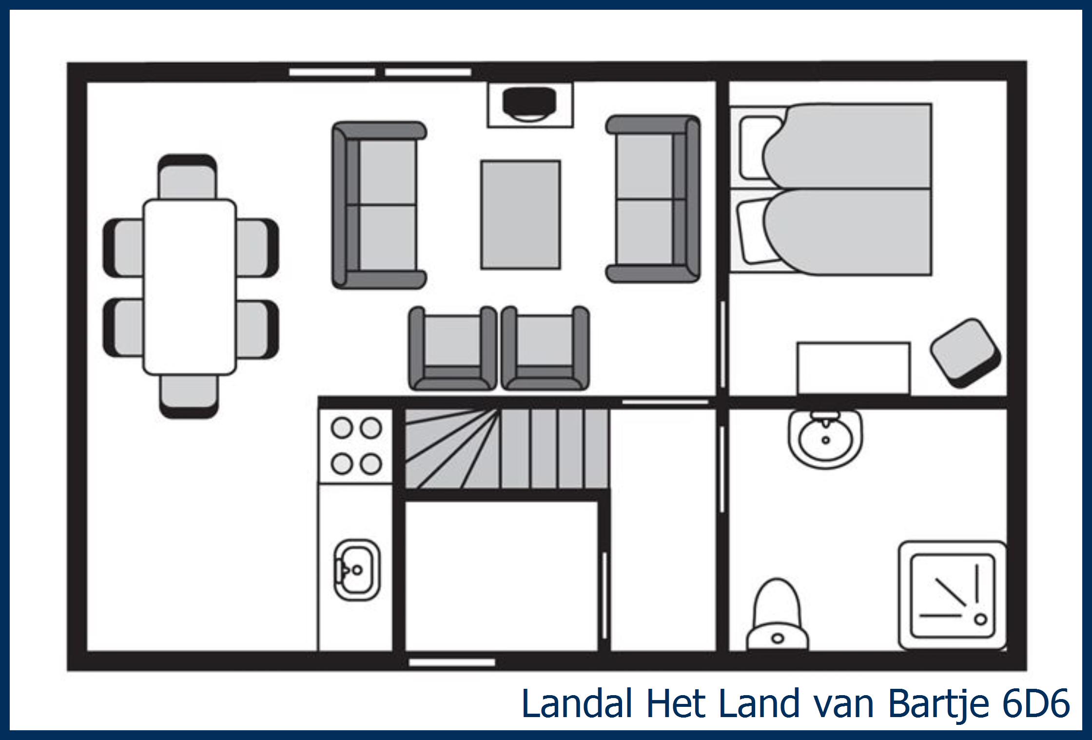 Farmhouse residence 6D6 at Het Land van Bartje