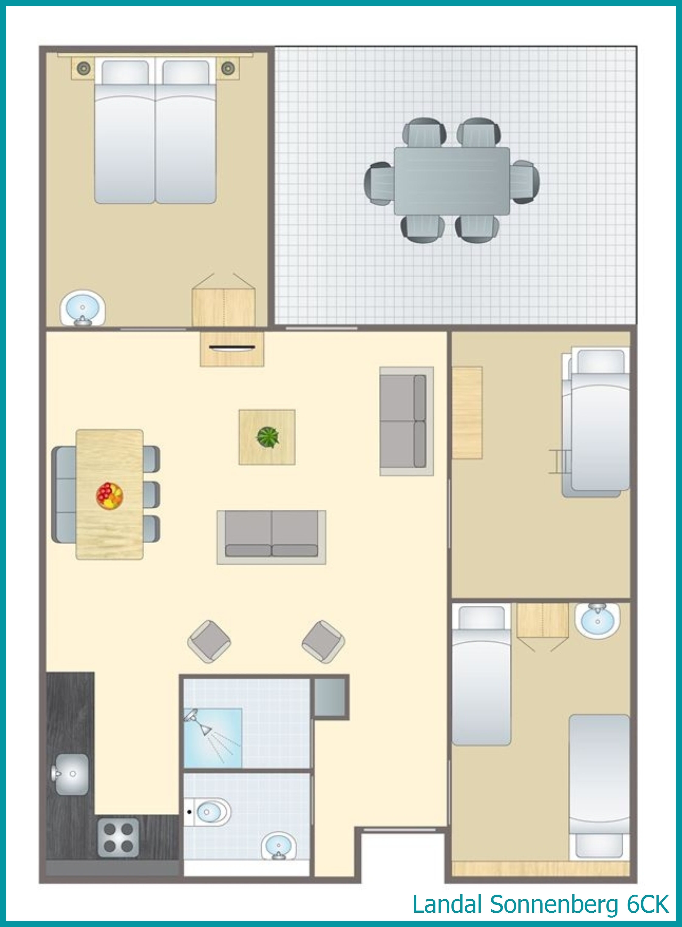 6-person children's bungalow 6CK at Sonnenberg