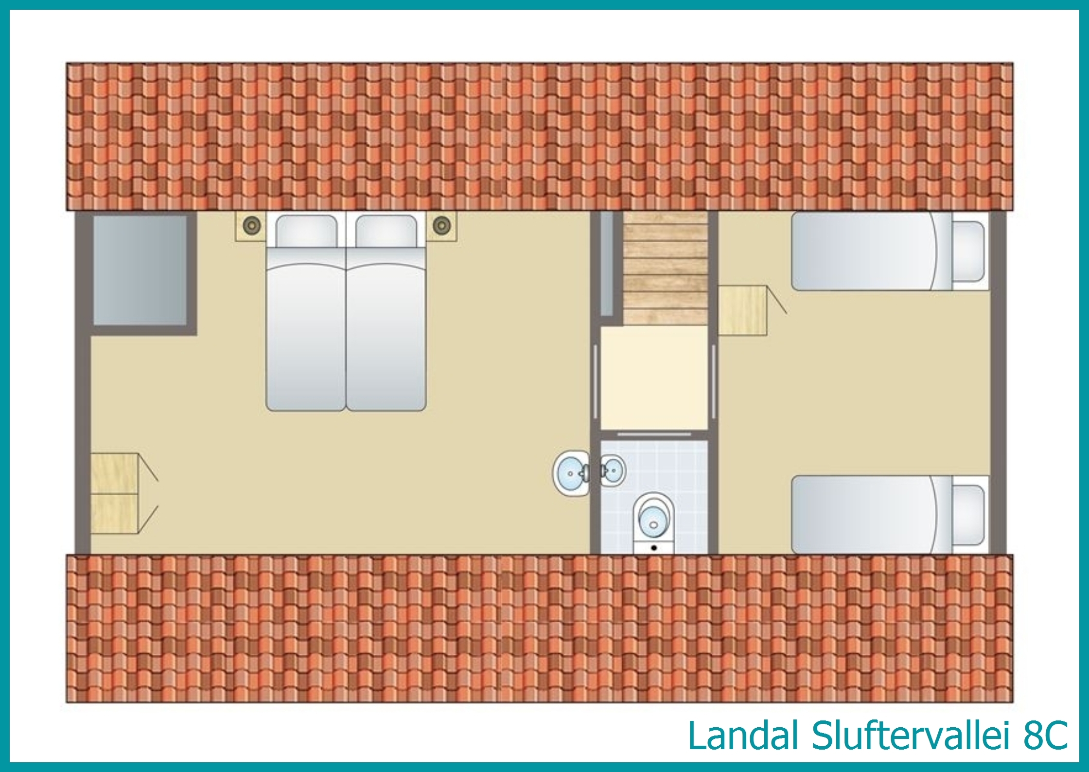 8-person bungalow 8C at Sluftervallei