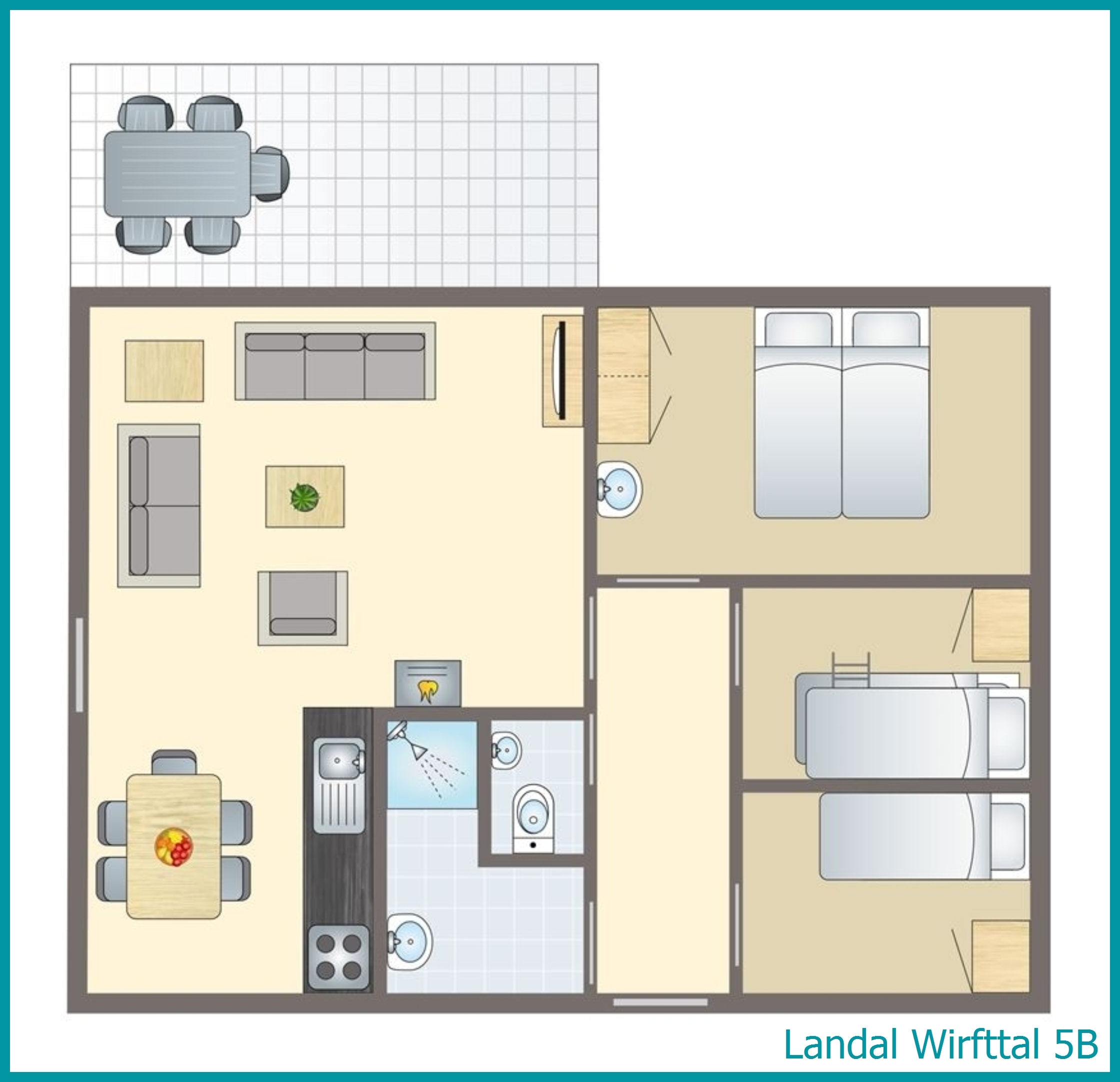 5-person bungalow 5B at Wirfttal
