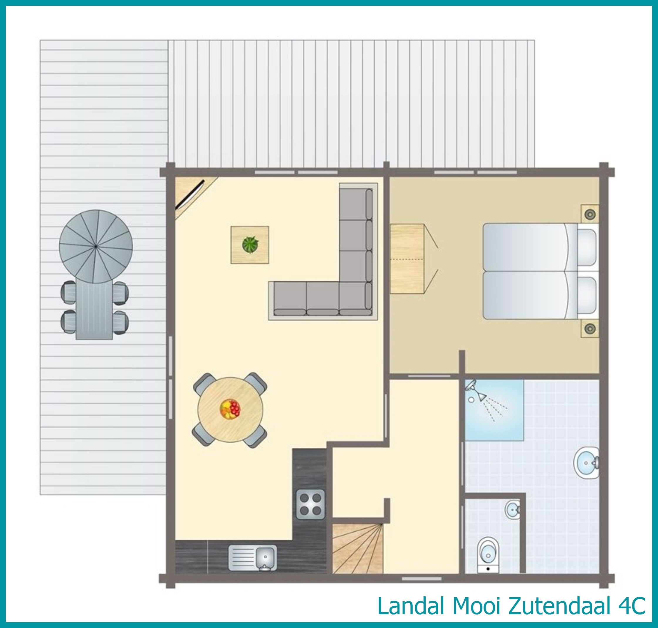 4-person bungalow 4C at Mooi Zutendaal