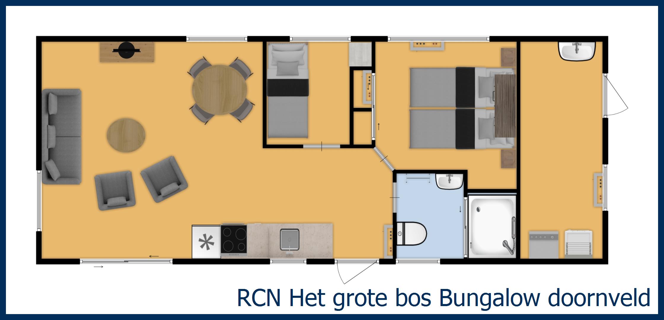 Bungalow doornveld at Het Grote Bos