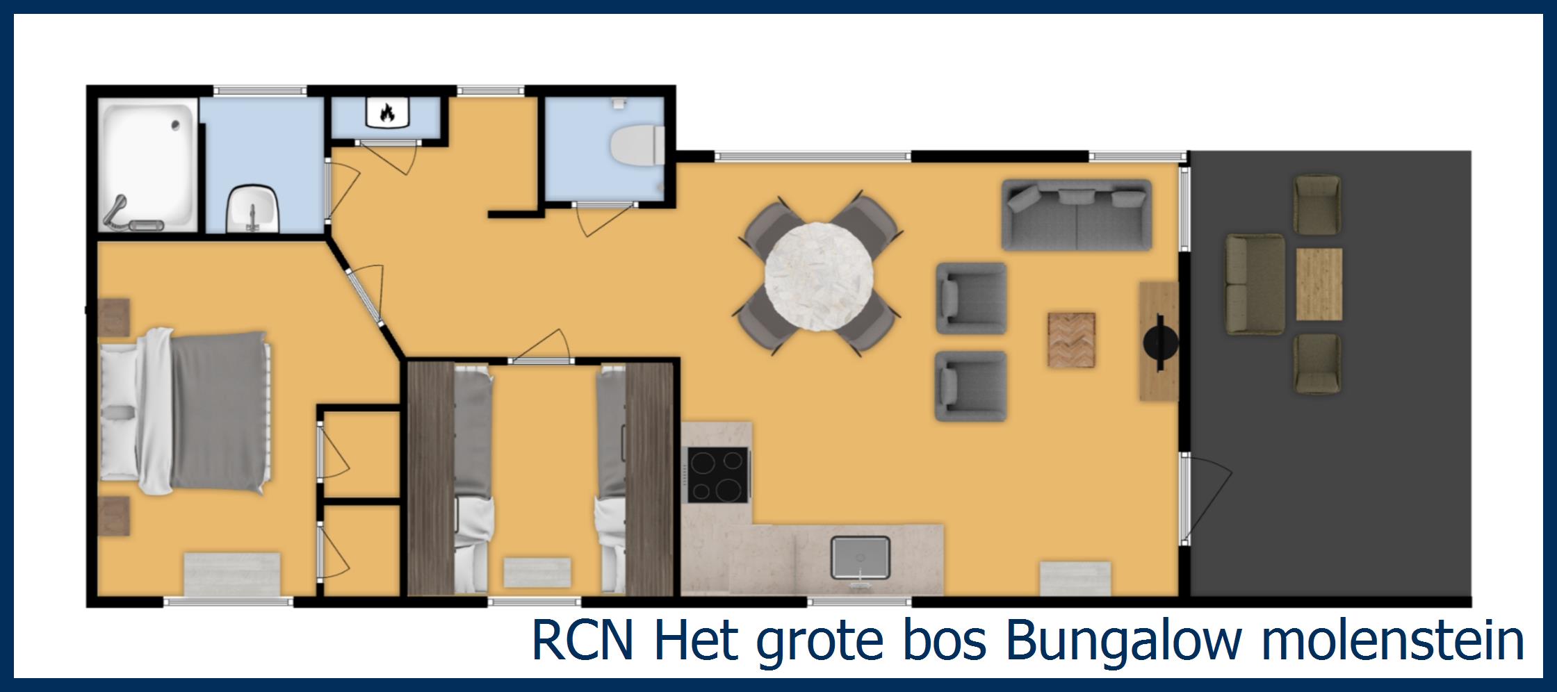 Bungalow molenstein at Het Grote Bos