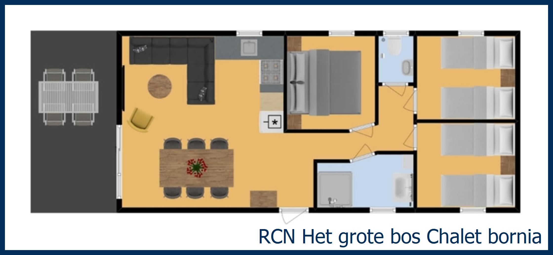 Chalet bornia at Het Grote Bos