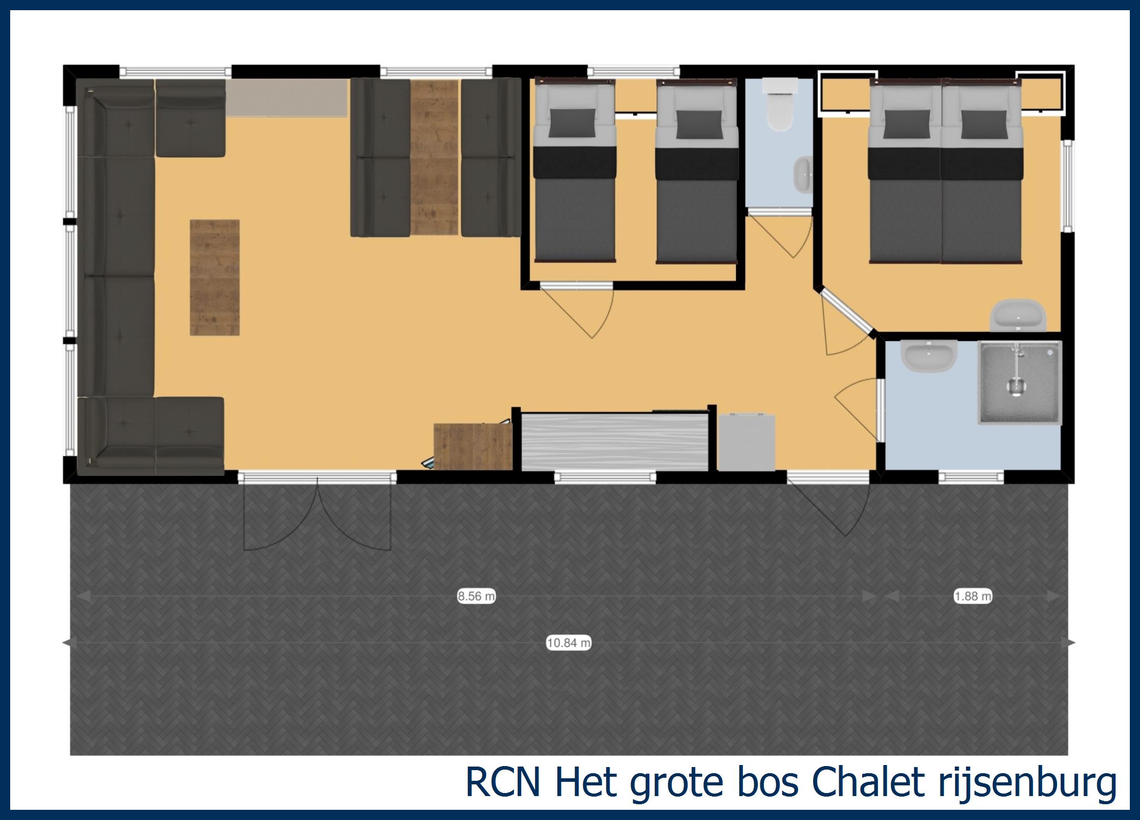 Chalet Rijsenburg at Het Grote Bos
