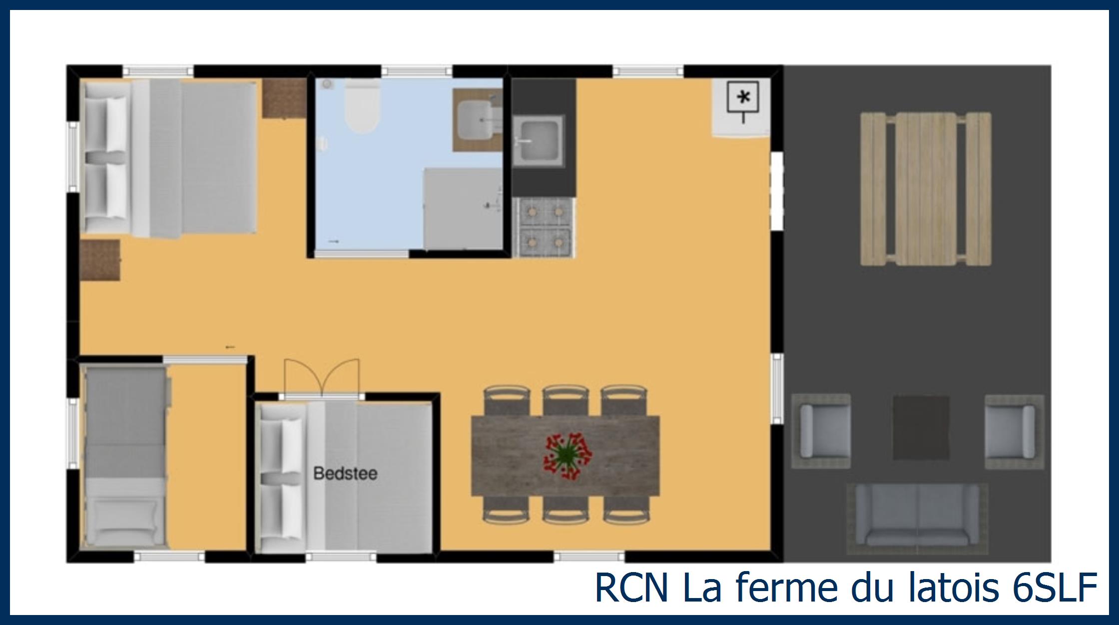 Safari tent mouette 6SLF at La Ferme du Latois