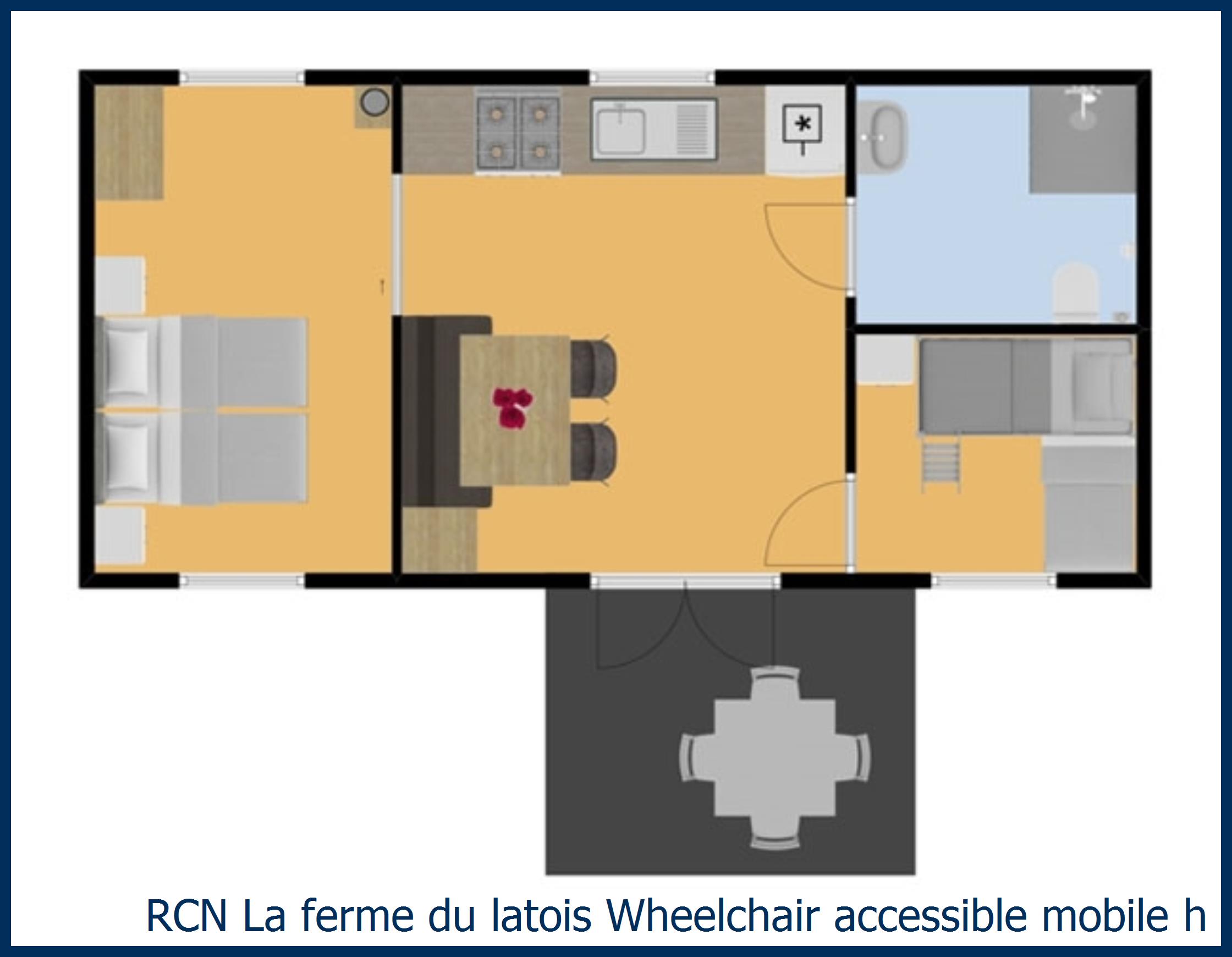 Childrens mobile home Wheelchair accessible mobile home sardine at La Ferme du Latois