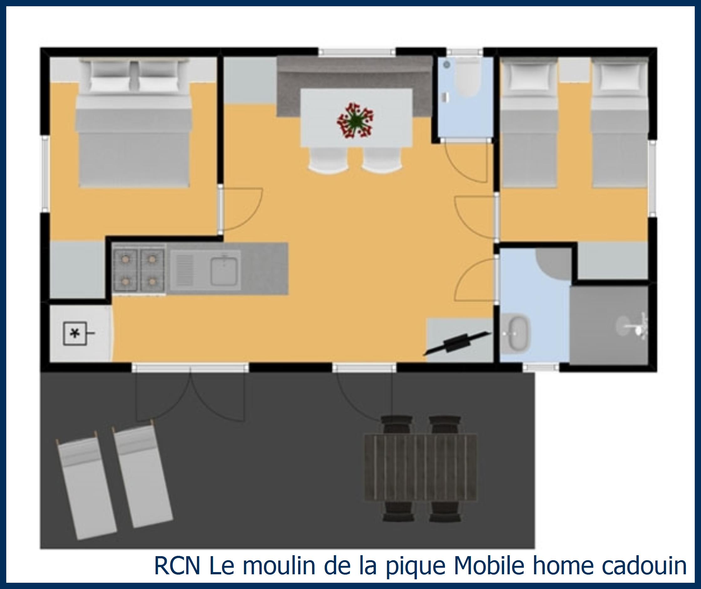 Childrens mobile home Mobile home Cadouin at Le Moulin de la Pique