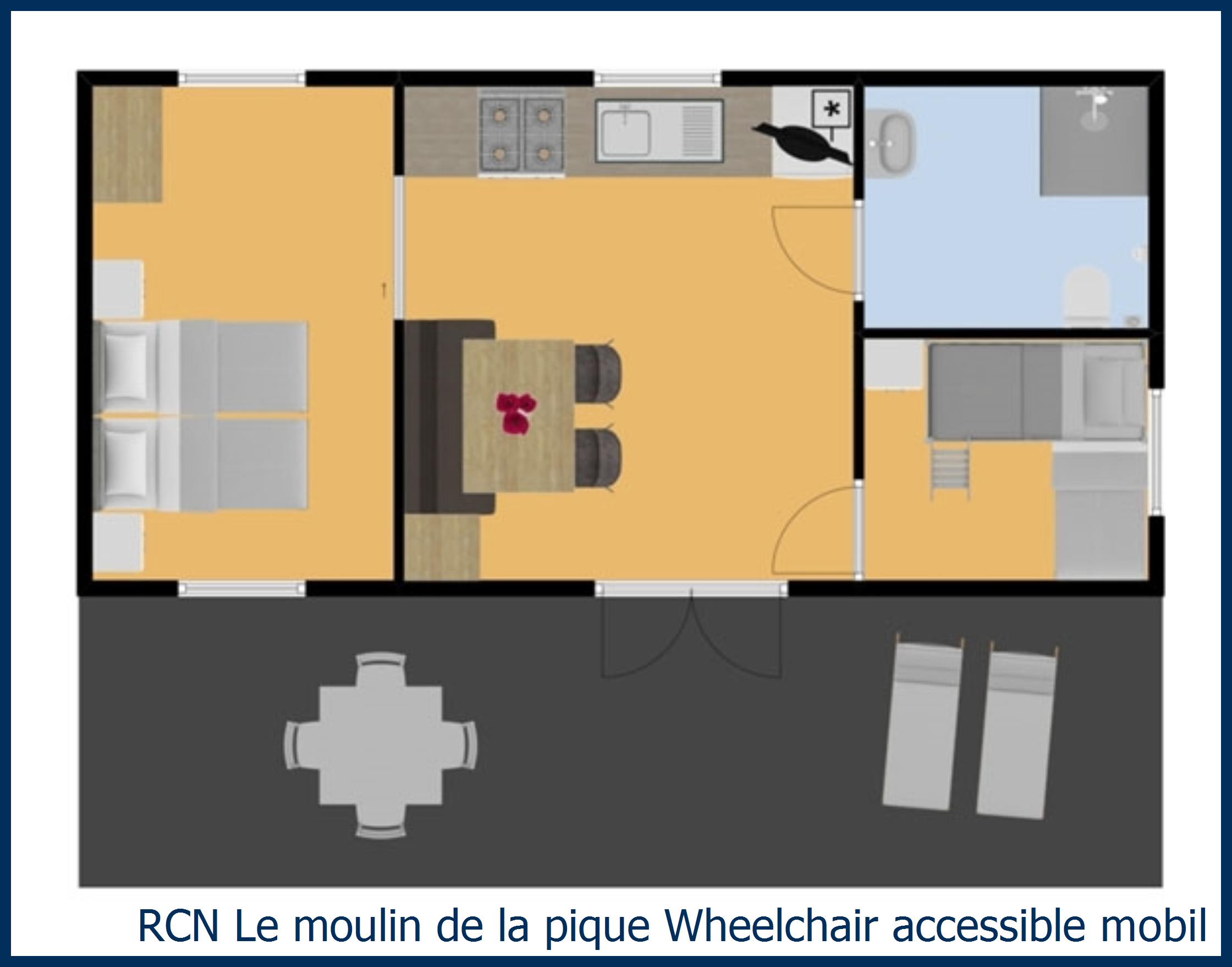 Childrens mobile home Wheelchair accessible mobile home sarlat at Le Moulin de la Pique