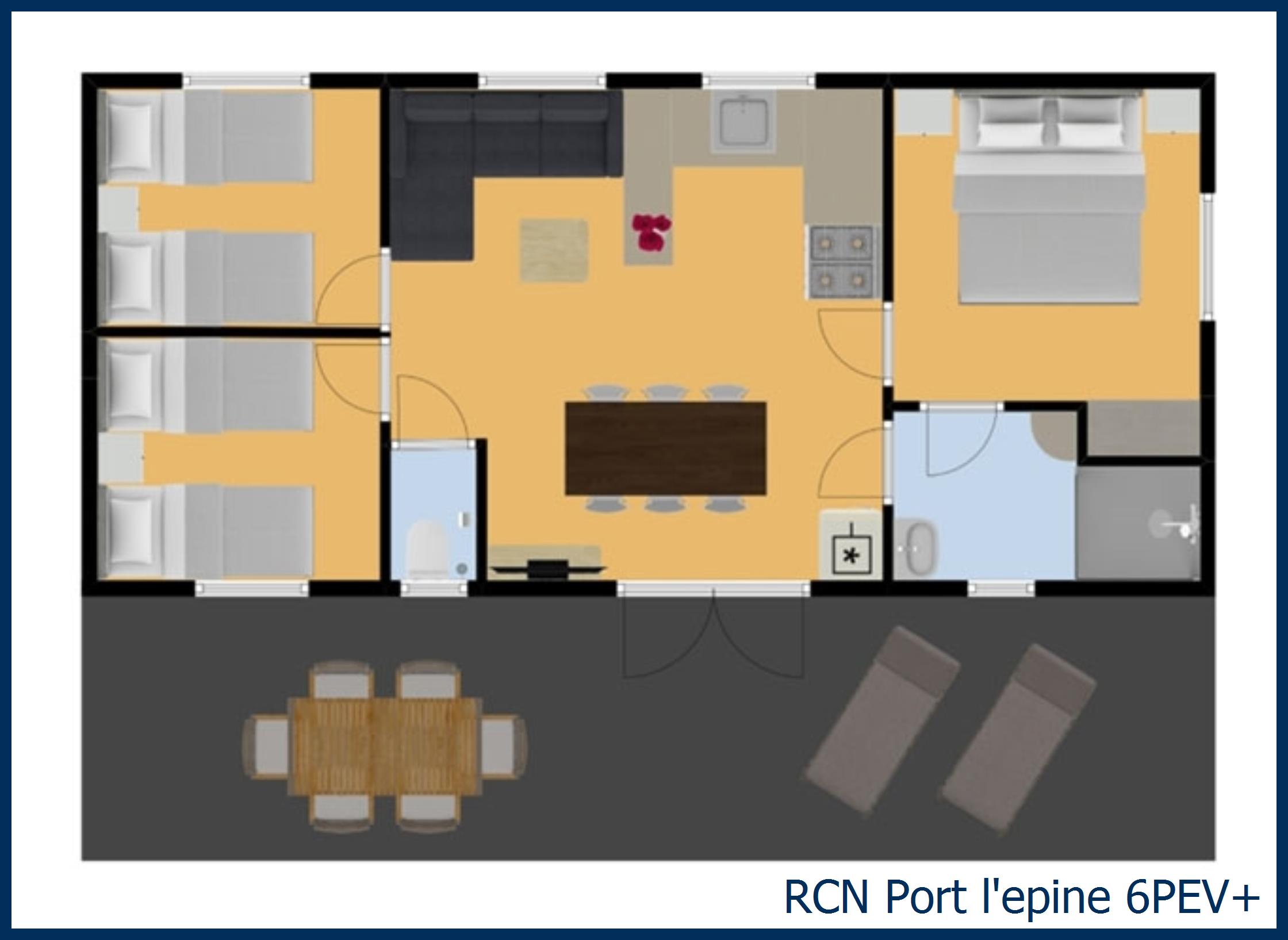 Mobile home macareux 6PEV+ at Port l'Epine