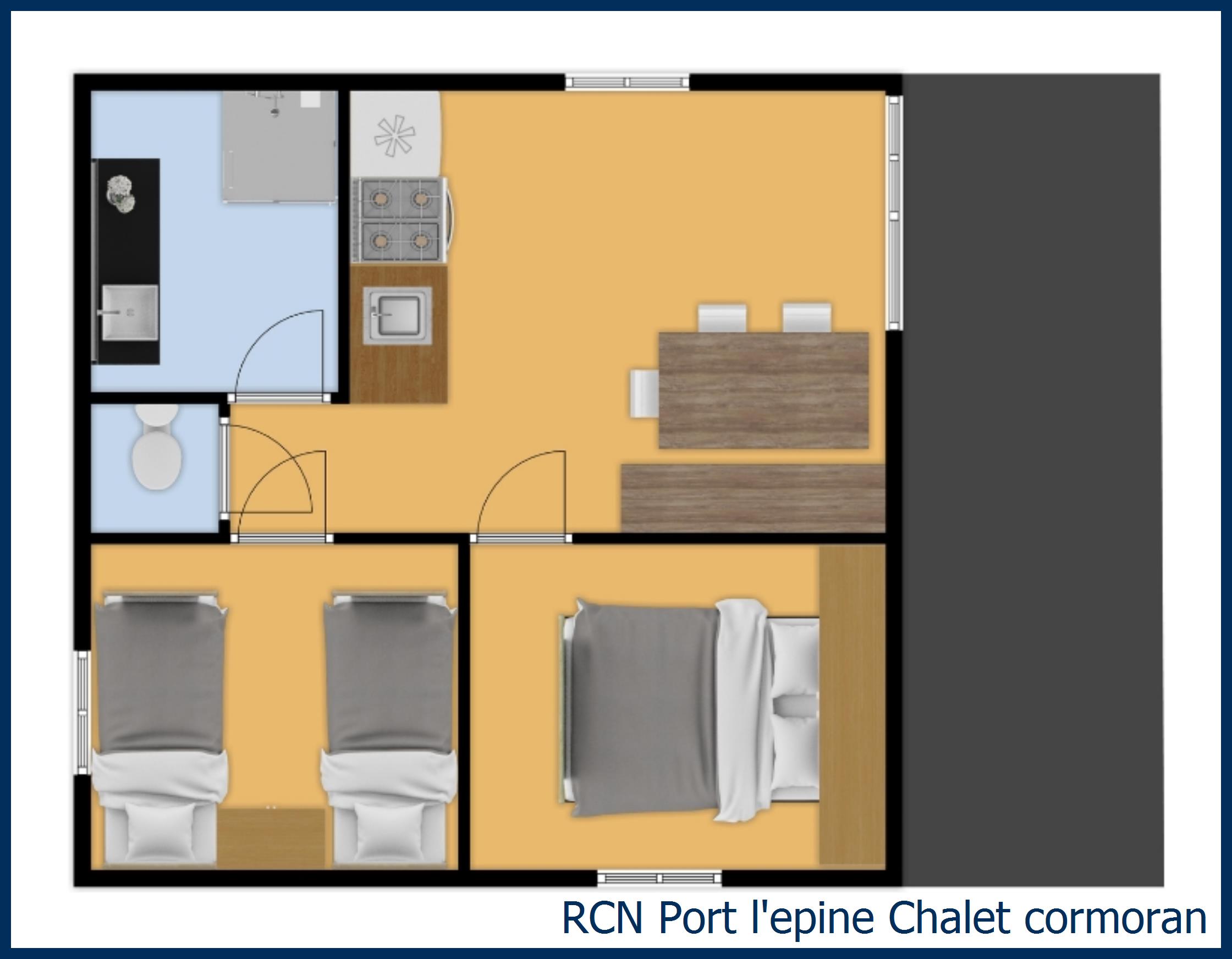 Chalet cormoran at Port l'Epine