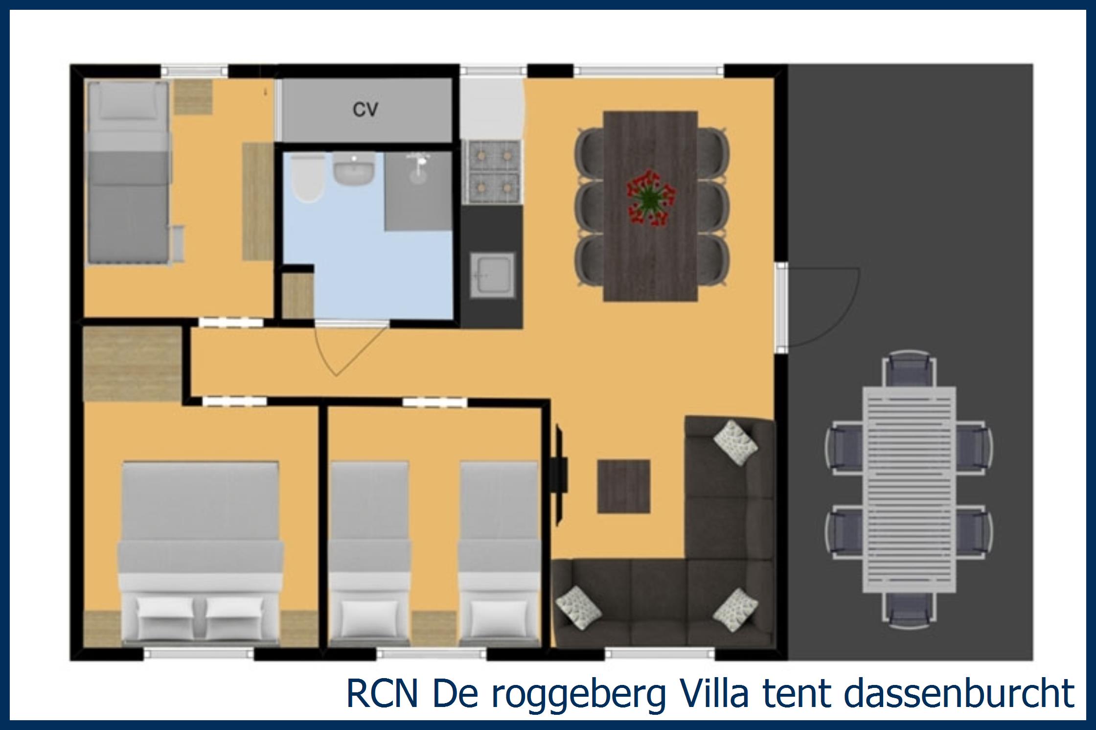 Bungalow Villa tent dassenburcht at De Roggeberg