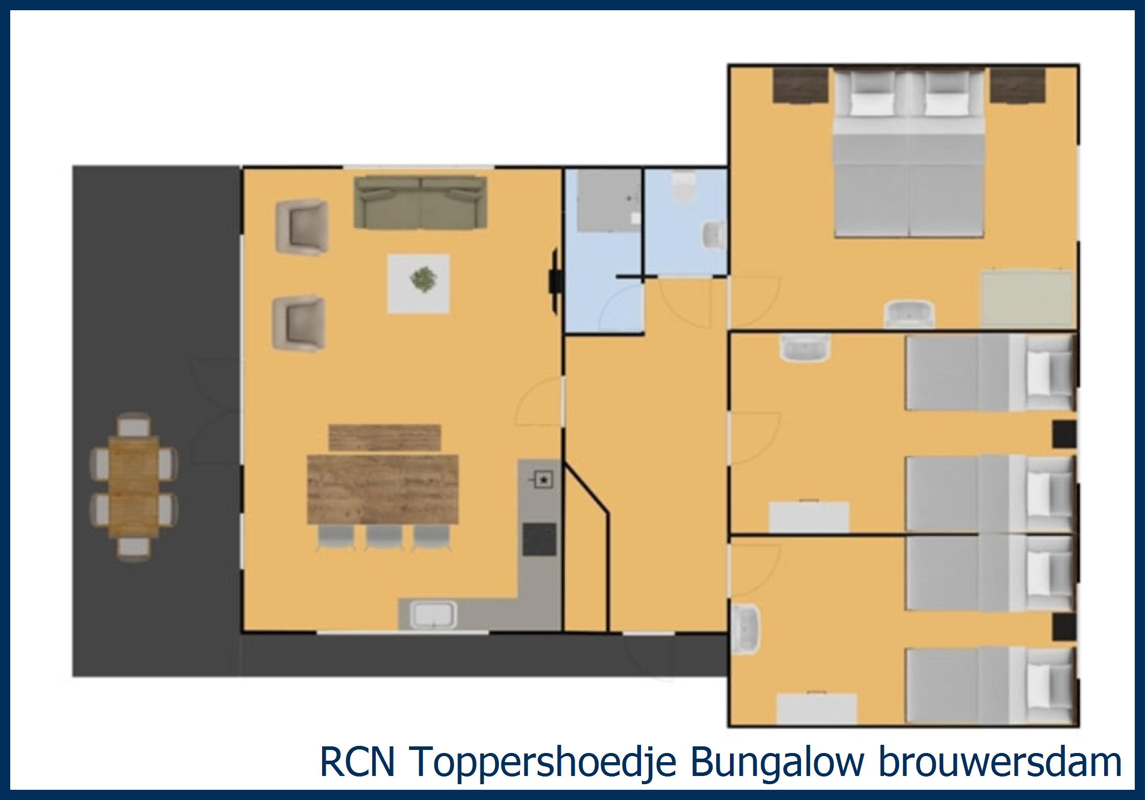 Bungalow Brouwersdam at Toppershoedje