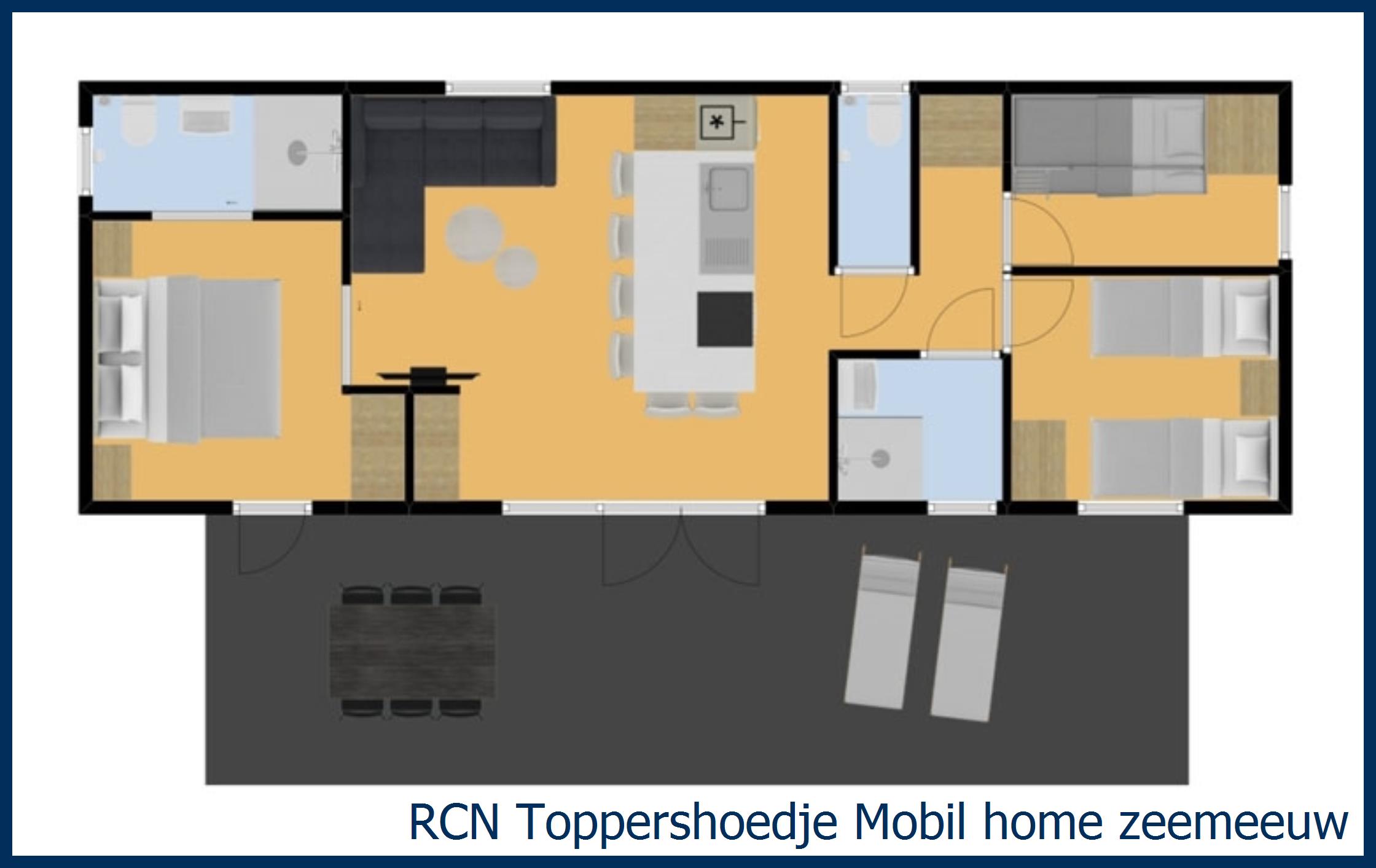 Childrens mobile home Mobil home Zeemeeuw at Toppershoedje