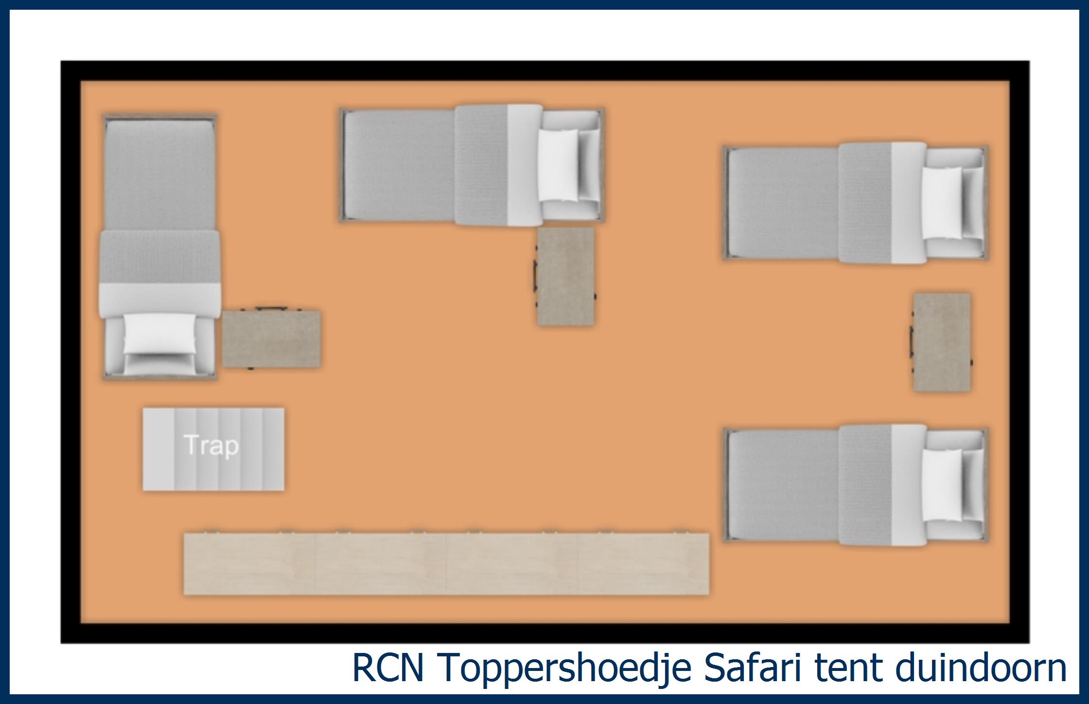 Safari tent lodge Laurier Safari tent Duindoorn at Toppershoedje