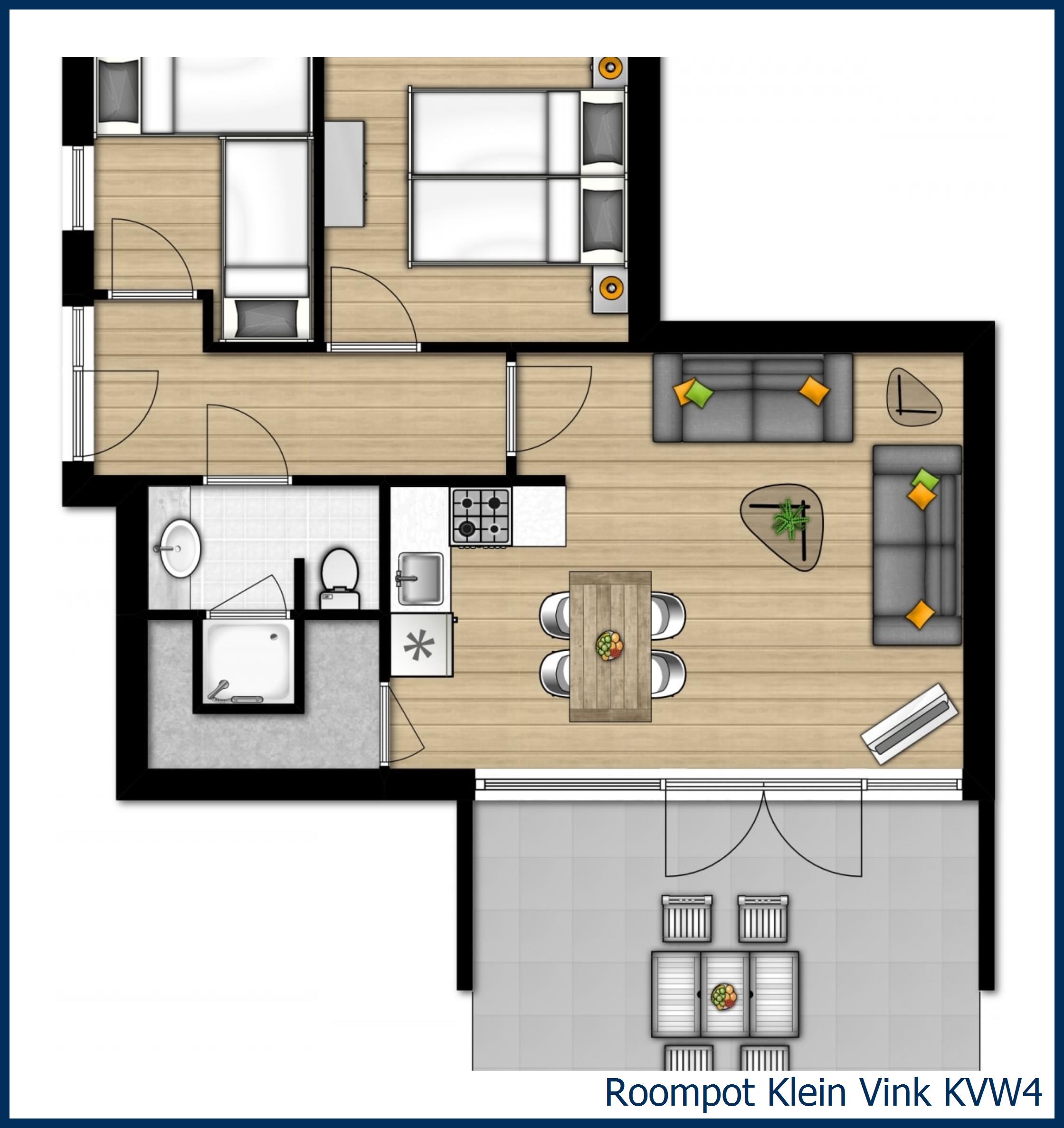 Bungalow KVW4 at Klein Vink