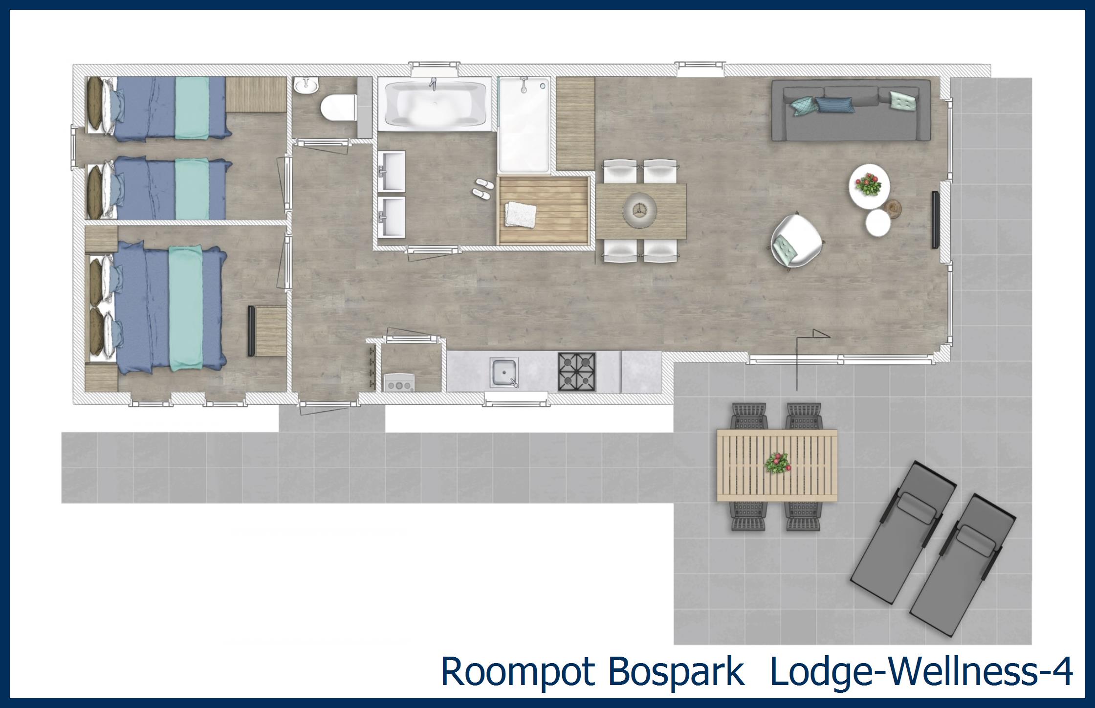 Lodge Lodge-Wellness-4 at Bospark 't Wolfsven