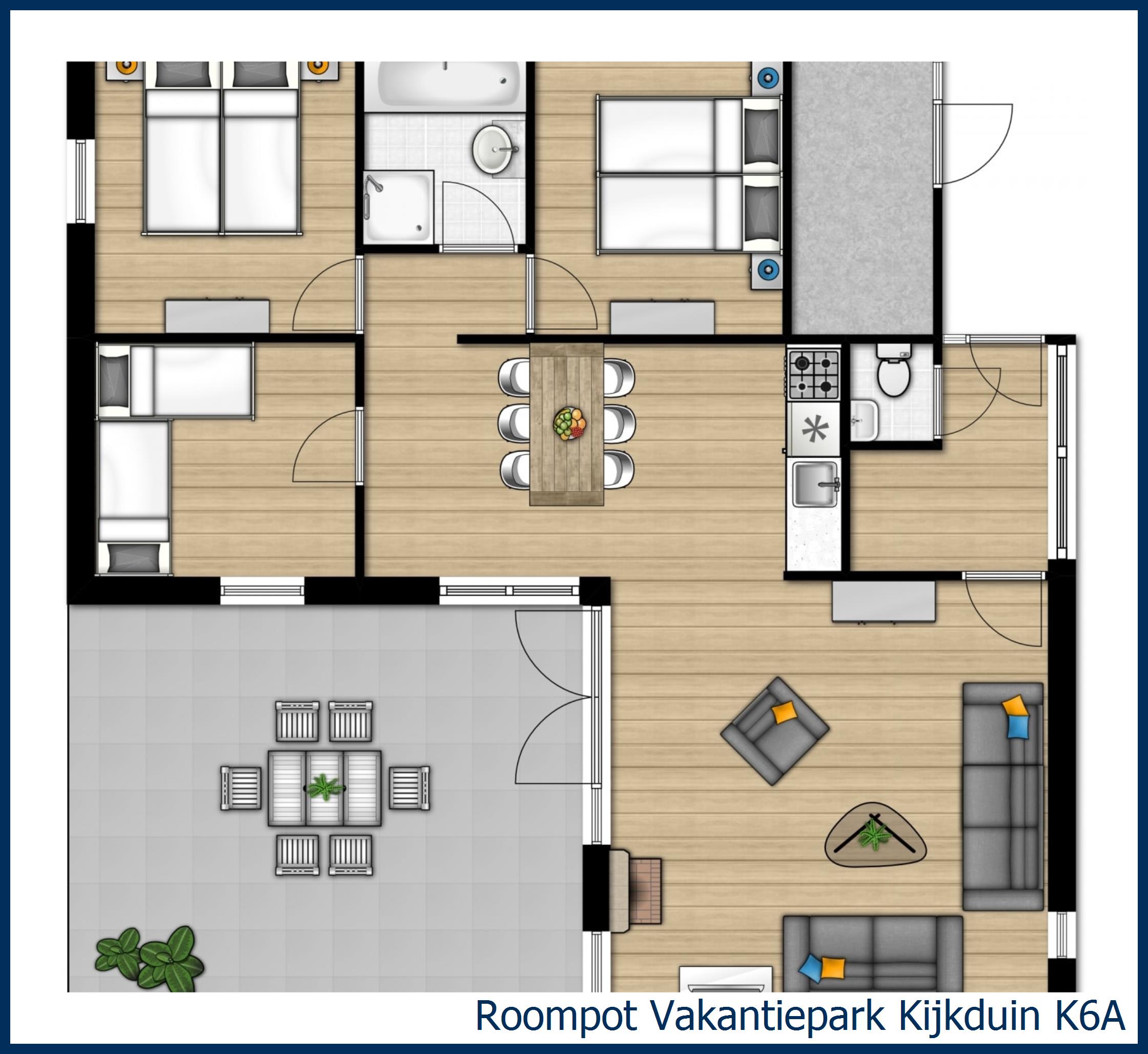 Bungalow K6A at Kijkduin